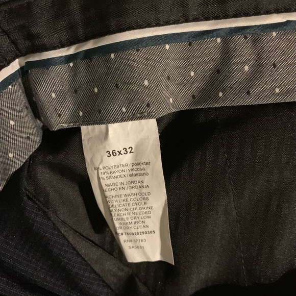 Navy Blue Perry Ellis Portfolio Men’s Pants Size 36/32 - Picture 3 of 3